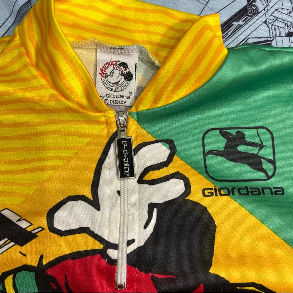 Vintage Disney Giordana ‘Big Bad Pete vs Mickey’ Cycling Jersey - Picture 2 of 10